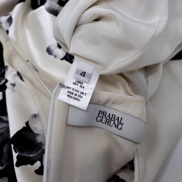 Prabal Gurung Size 4 Silk Floral Dress - Picture 8 of 13